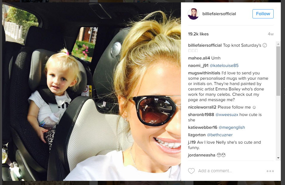  The blonde often posts selfies of her and adorable Nelly to Instagram