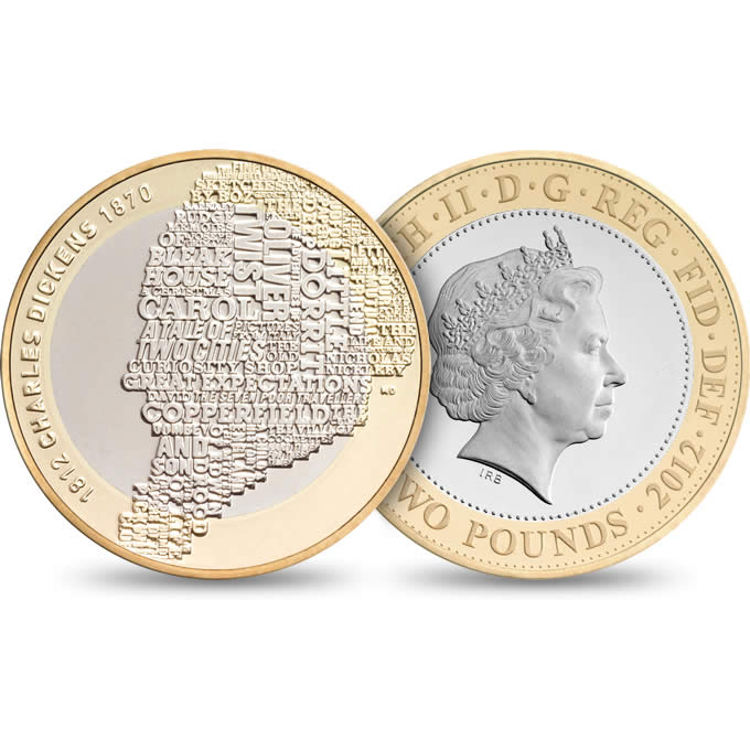  The 2008 Charles Dickens £2 coin could now fetch you £8