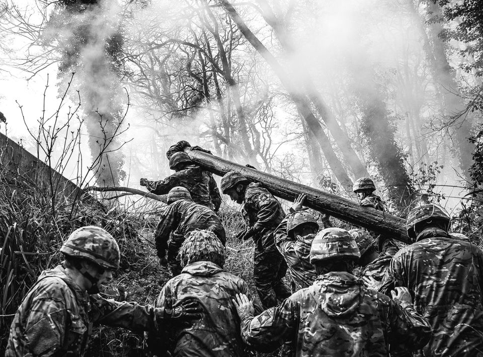 This photograph, entitled 'The Climb' was taken by Captain Ben Norfield