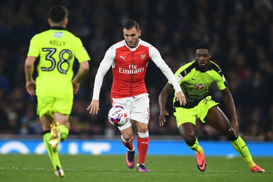  Lucas Perez struggled for Arsenal