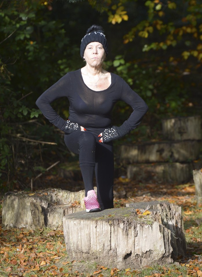 Tina made sure her arms and legs were given thorough stretches at the end of the session