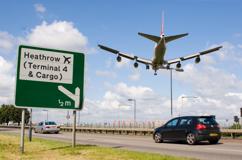  Having planes take off from a "ramp" over the M25 is one idea that Heathrow Airport is looking at