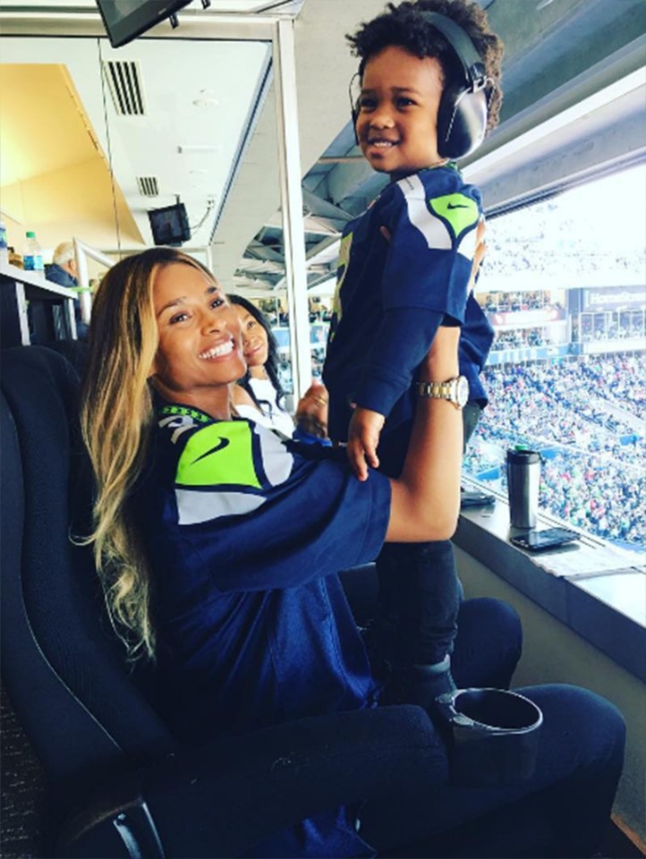  Ciara is already mum to son Future, two