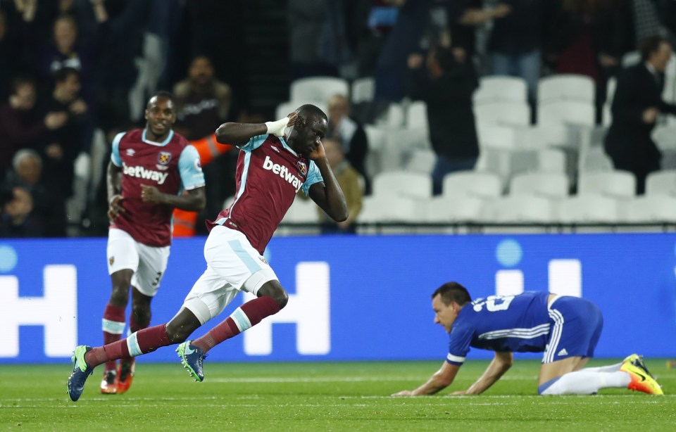  Kouyate beat John Terry to the ball to head home the opener