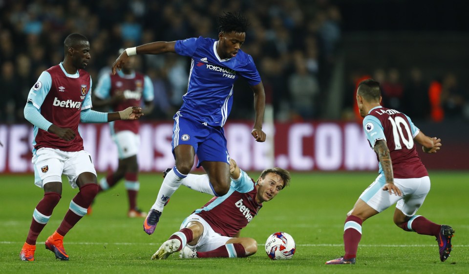  Nathaniel Chalobah was handed a chance to impress for Chelsea at West Ham