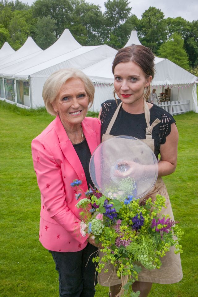  Candice Brown stands with Mary Berry after BBC broadcast here as the Great British Bake Off winner tonight