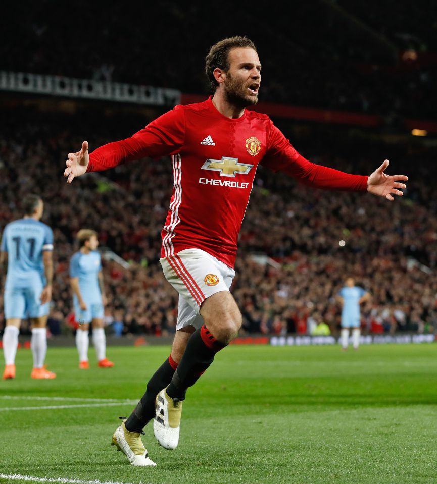  Manchester United beat rivals City on Wednesday thanks to Juan Mata's strike