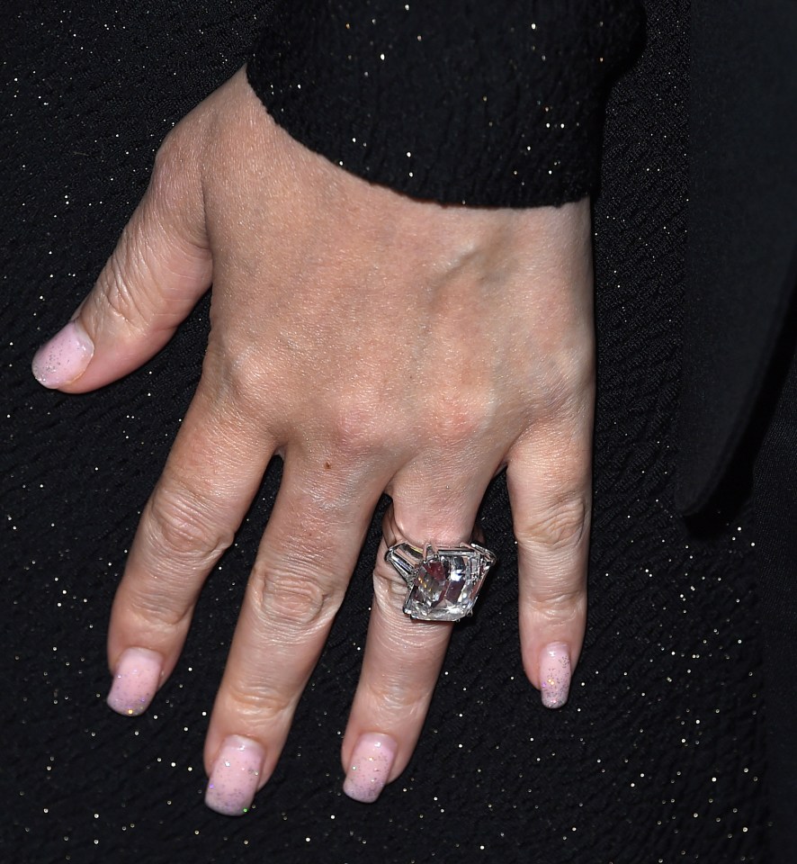  It has been reported that the singer has been "allowed" to keep her £8 million engagement ring