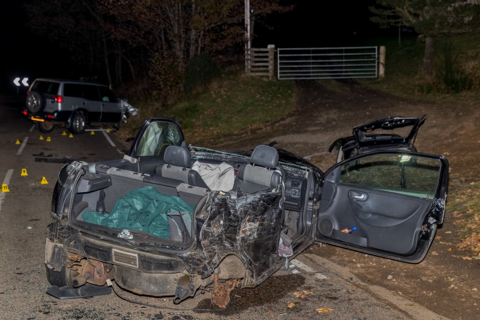  A 14-year-old girl died and three teens were seriously injured following the two-vehicle road crash