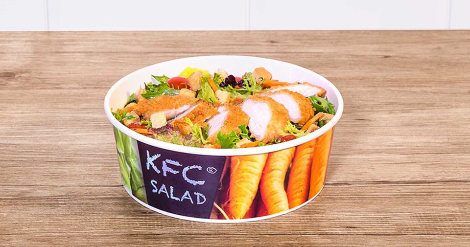  The KFC original recipe salad has only 345 calories