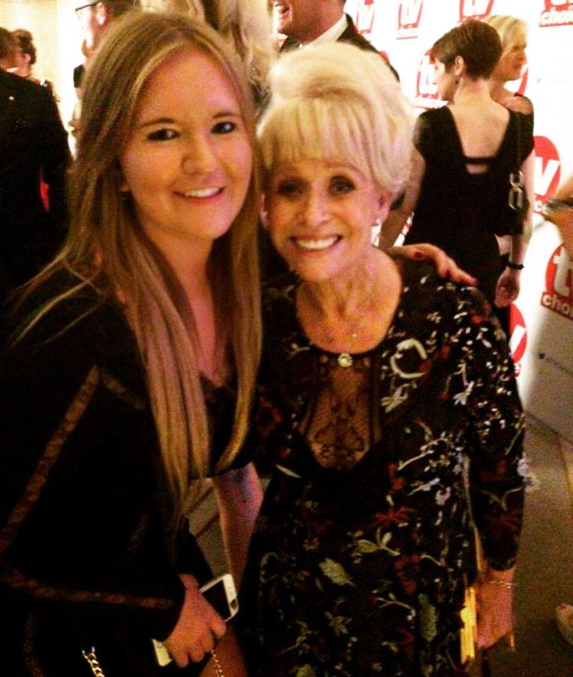  Dream job . . . Lucy Jones mixes with soap stars and even gets the chance to interview Barbara Windsor