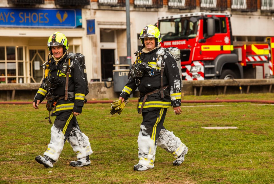 Devon Fire Service quickly declared the scene a major incident after the fire was sparked earlier today