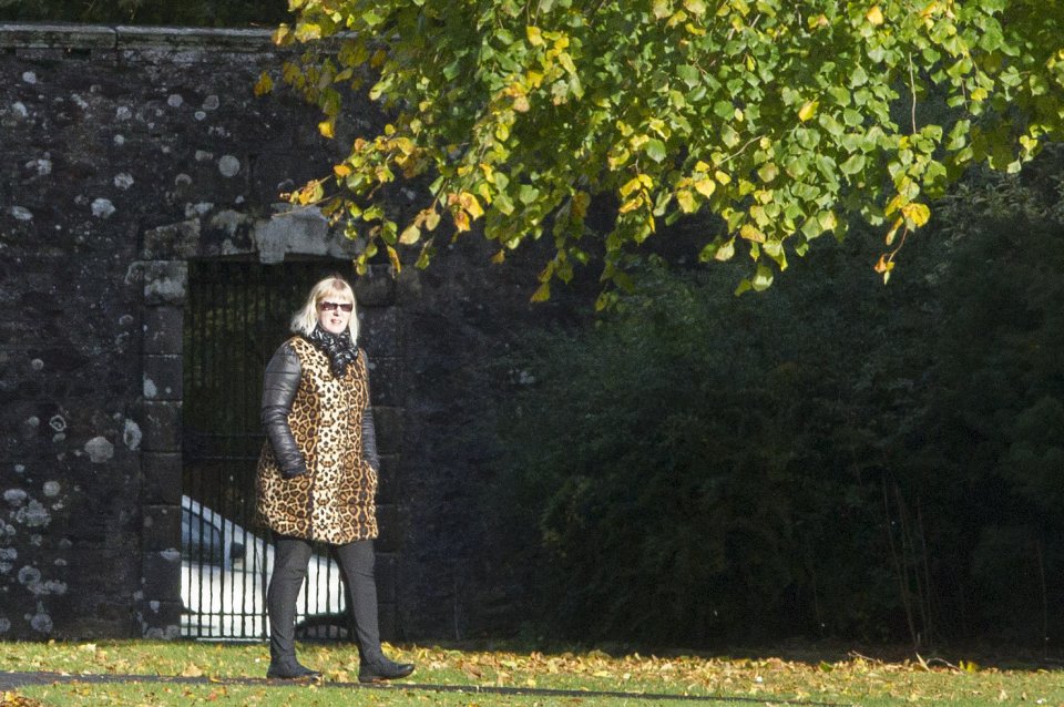  Justin's gran was spotted walking around the estate