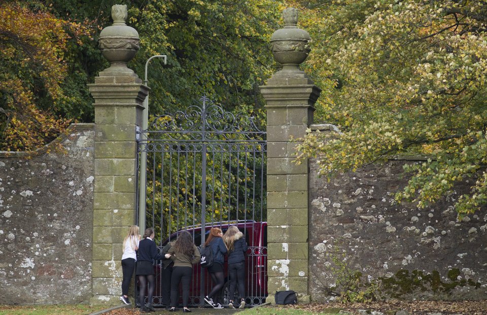  Eager fans waited outside to see if they could get a glimpse