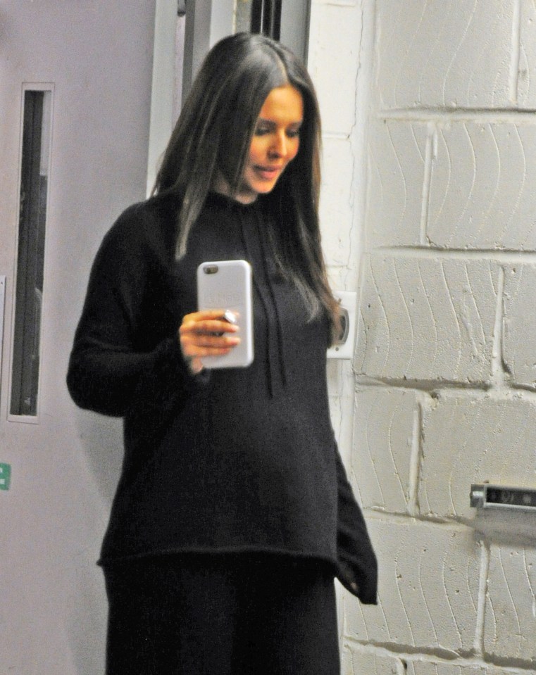  Cheryl's 'bump' looked bigger than ever on Thursday