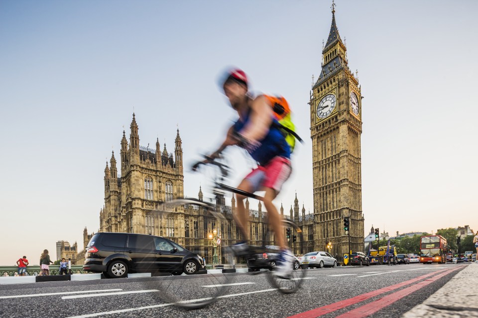  'The faster you move, the harder you breathe and the more pollution you could potentially inhale... but you also are exposed to traffic for a shorter period of time'