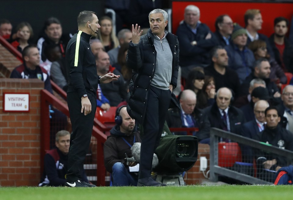  Mourinho was furious with Clattenburg's first-half performance