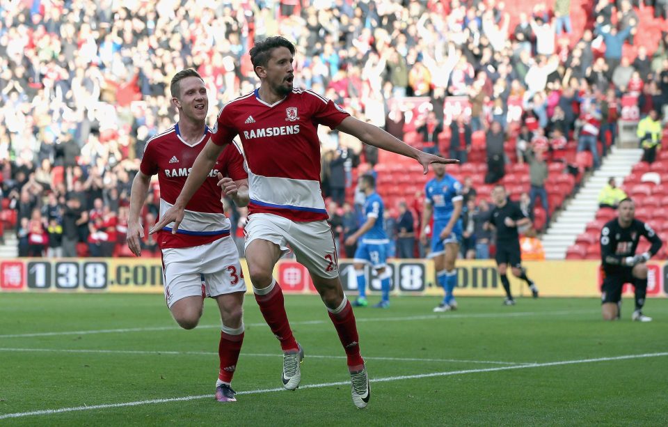  Gaston Ramirez scored a sensational solo goal to give Boro the lead