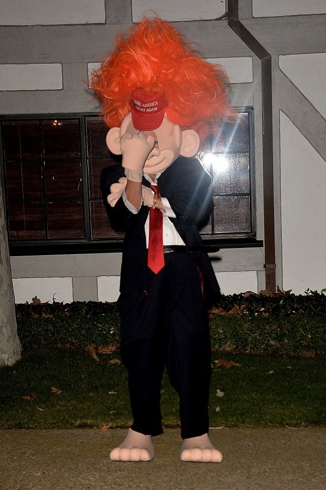  The British actor went all out for his Halloween costume