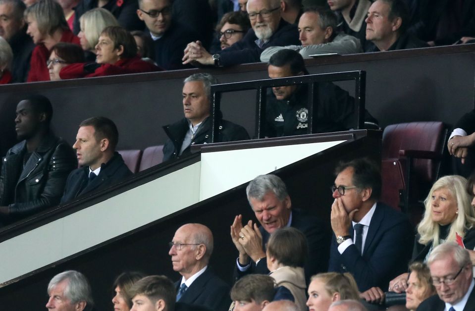  Jose Mourinho was sent to the stands after a tunnel row with referee Mark Clattenburg in the 0-0 draw with Burnley