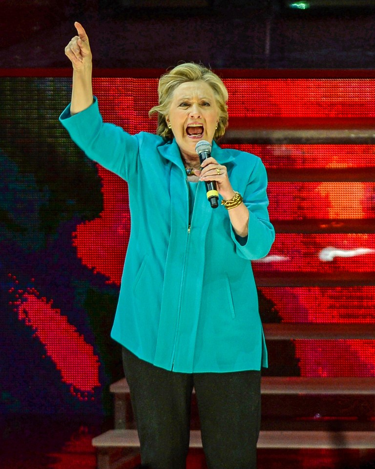  Hillary urged voters to 'get loud' at the polls on 8 November