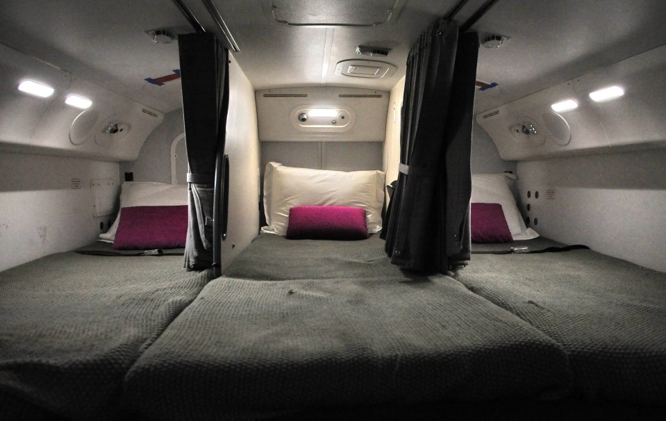  These are the rooms for pilots on board the Boeing 787 Dreamliner