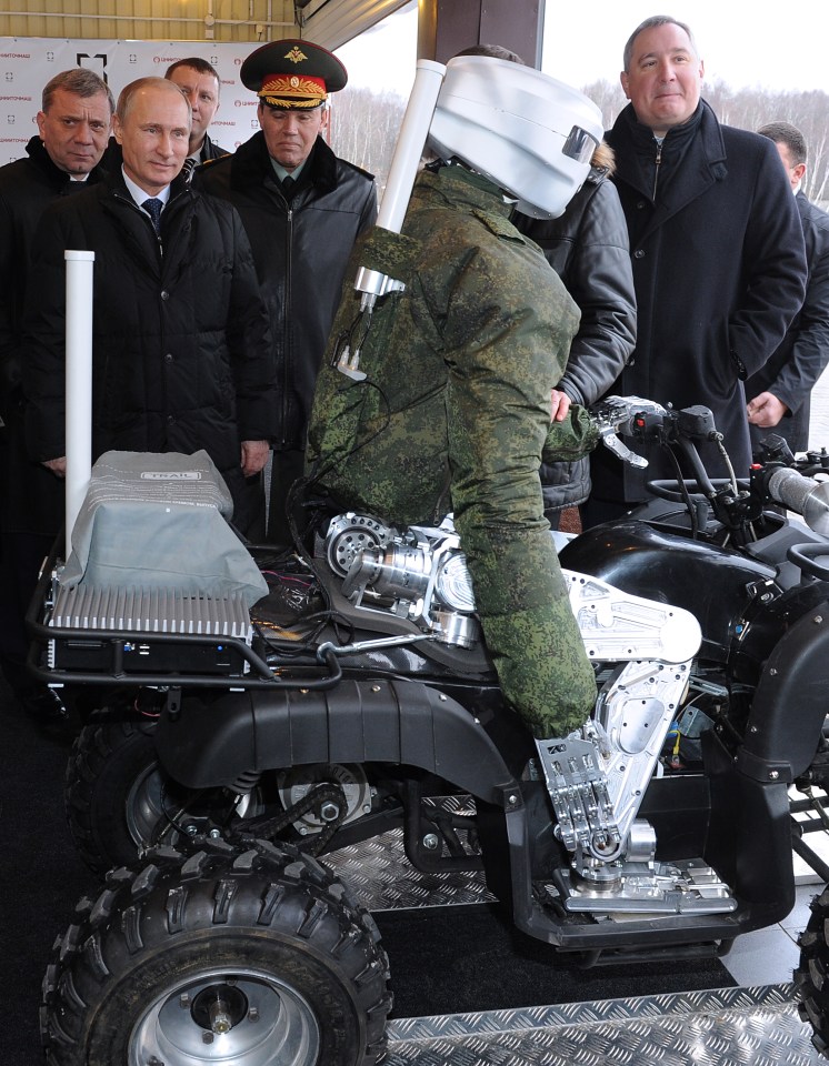 Putin has already been snapped checking out a proposed new highly-intelligent android named Avatar