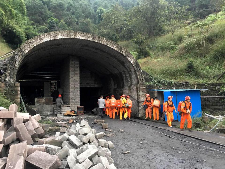  Only two of the 35 people working at the time of the explosion are thought to have made it out of the mine safely