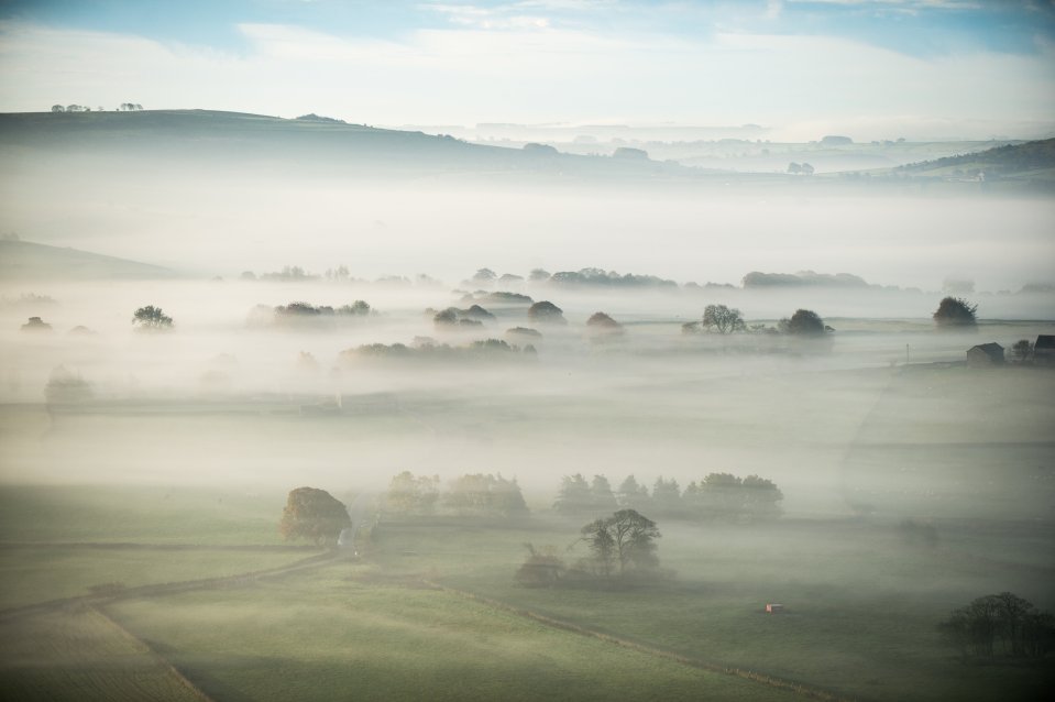  Weathermen said tomorrow will mark a sharp change as icy wind from the north blows down over the UK