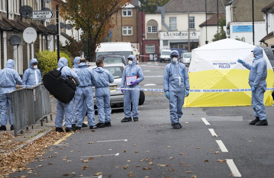 Croydon murder scene