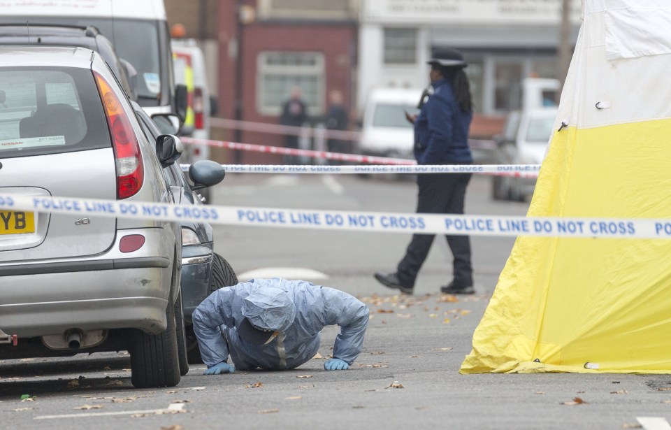 Croydon murder scene