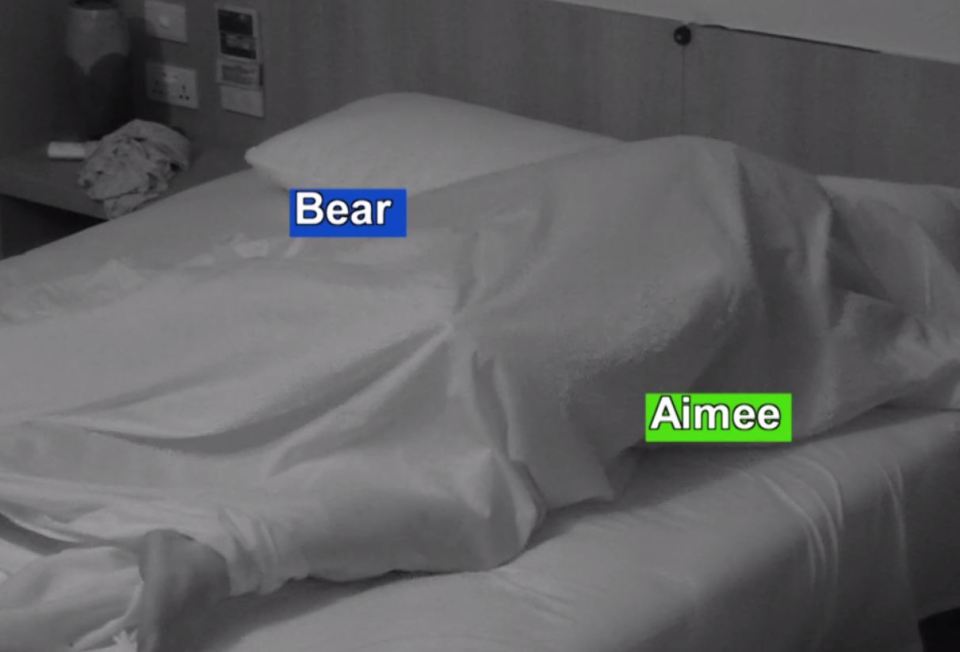  Bear and Aimee sleep together in the penthouse on tonight's show