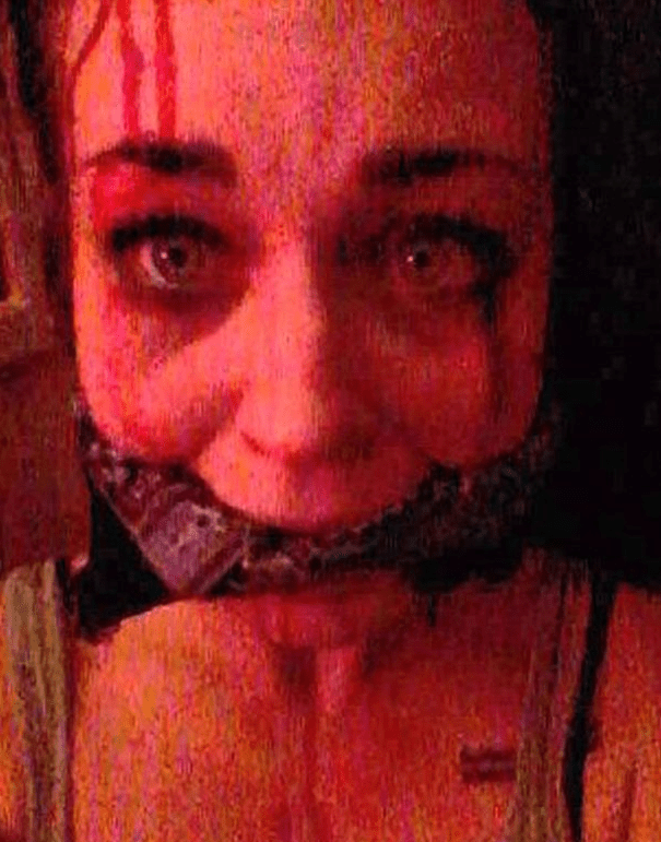  Artman sent her boyfriend this disturbing photo of her apparently bound and gagged