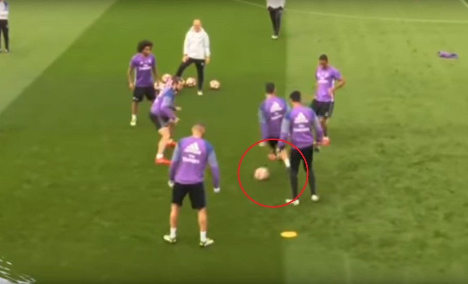  Cristiano Ronaldo can do nothing but look like a suckered defender as Danilo gives him the nutmeg