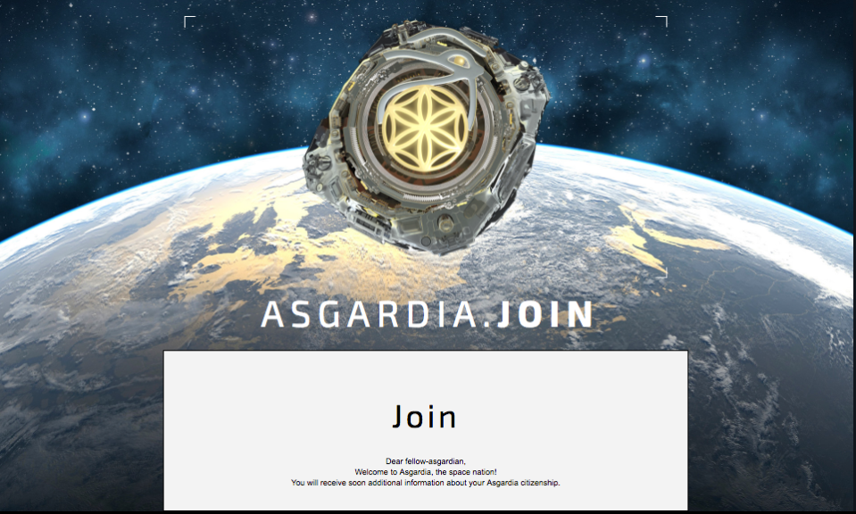 Gaining citizenship for Asgardia is surprisingly easy - all you need to do is supply your name, email address and nationality 