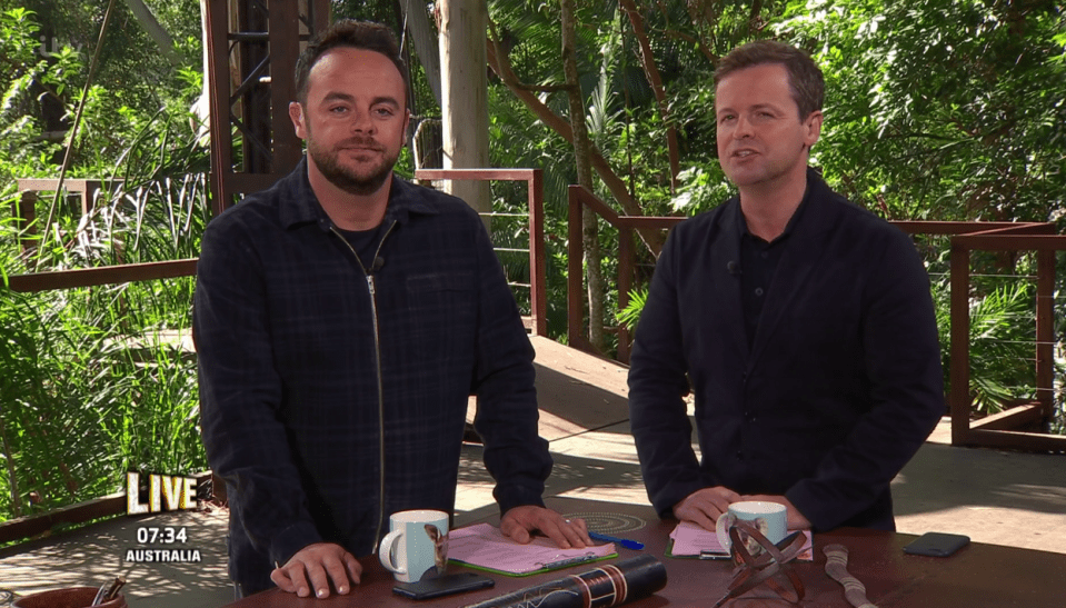  Ant and Dec revealed the news on this evening's episode