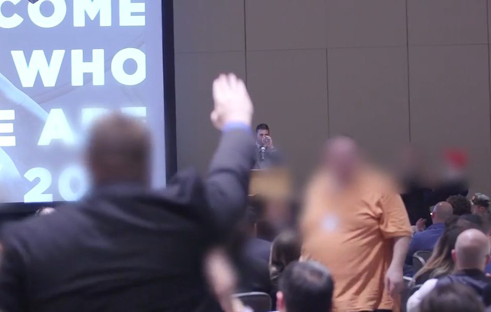  Attendees at an alt right event in Washington gave Nazi salutes to celebrate Donald Trump's election victory