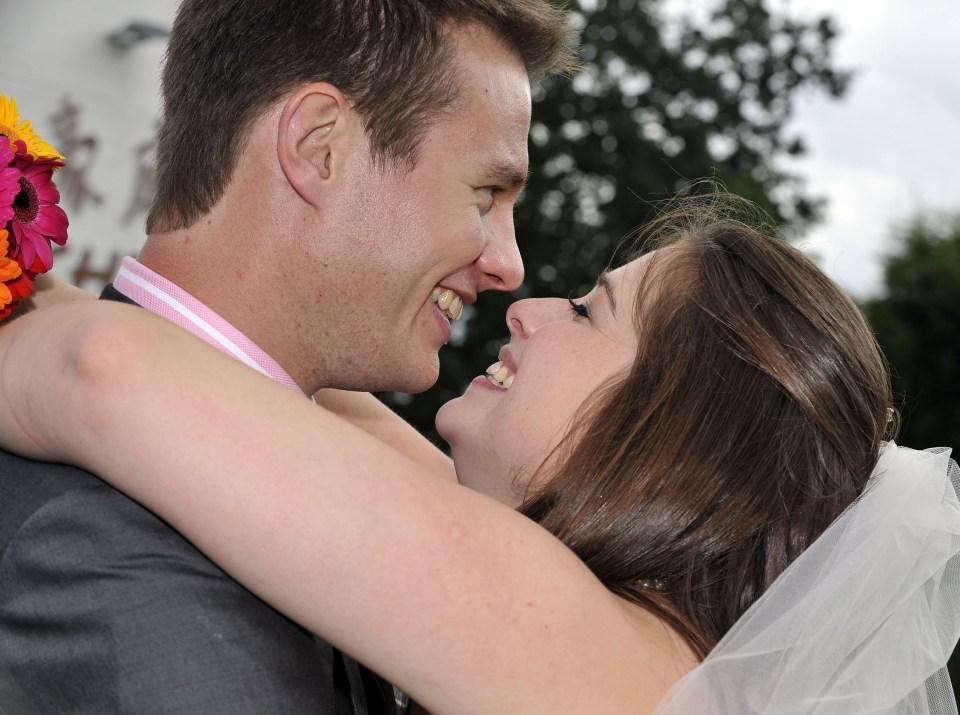  Mike and Portia on their wedding; Portia was pregnant within four months