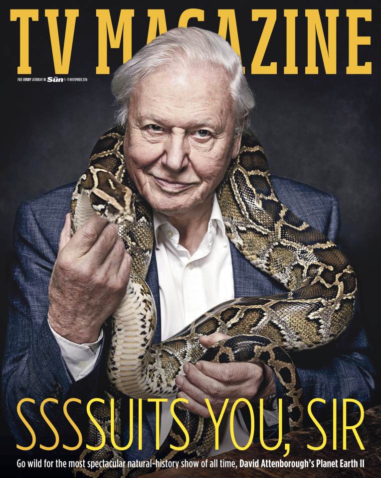 Planet Earth II - Sir David Attenborough is TV Magazine's cover star this week