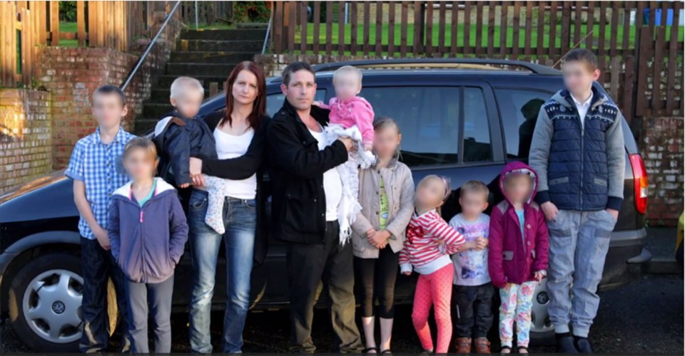  Cheryl and Rob Prudham and their nine kids moved into the small house in Kent