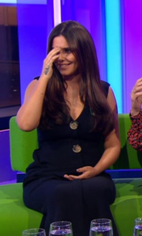  Cheryl sat on The One Show sofa