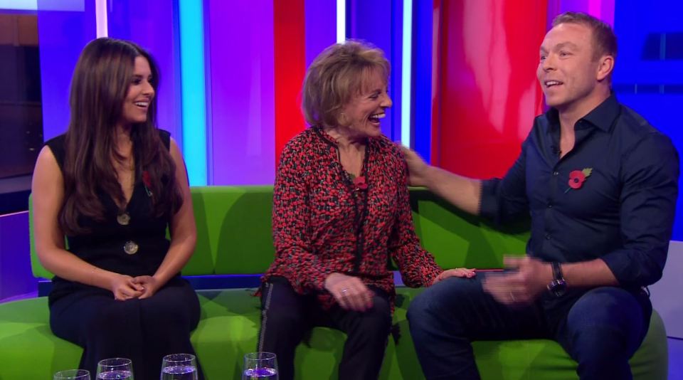  Esther Rantzen and Chris Hoy appeared alongside Cheryl on the sofa