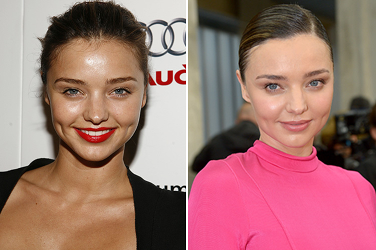  Miranda Kerr pictured left in 2006 and right in 2016