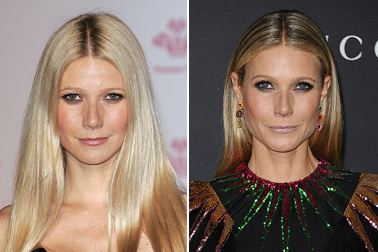  Gwyneth Paltrow pictured left in 2006 and right in 2016