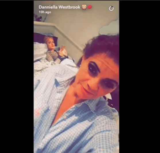  The actress shared all aspects of her fun night out on snapchat