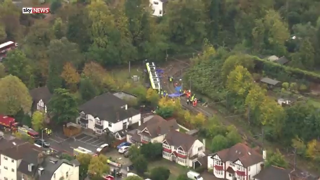  The crash happened dangerously close to a row of houses as it approached a bend in the track