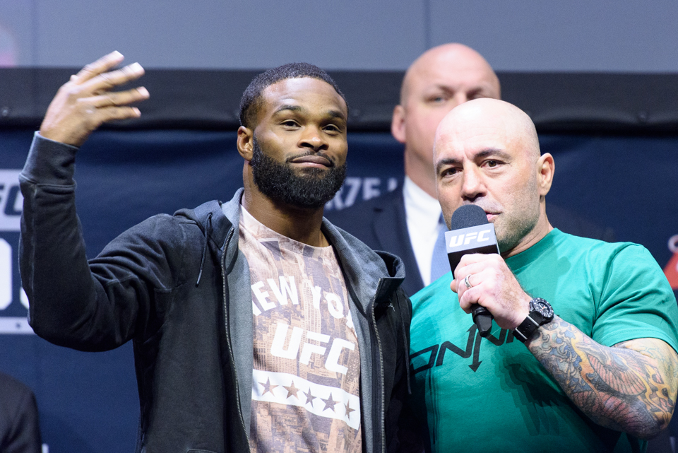  Tyron Woodley and Joe Rogan