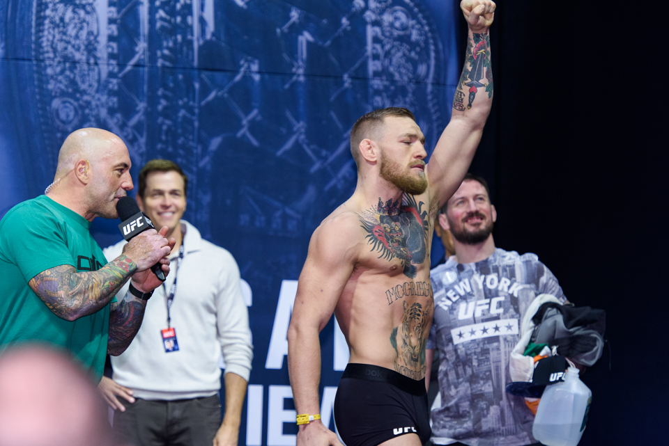  Conor McGregor at the UFC 205 ceremonial weigh-ins at Madison Square Garden