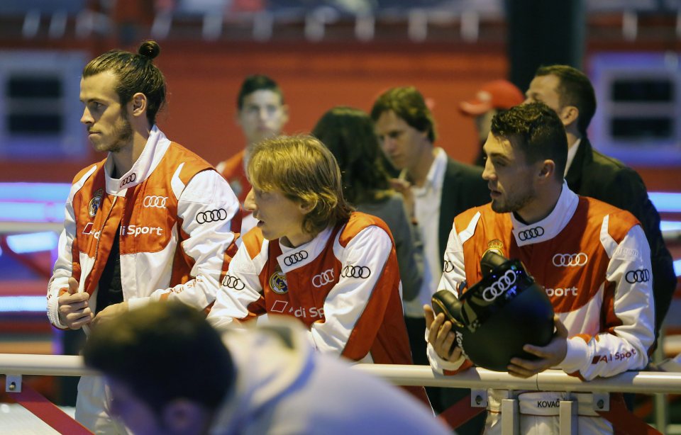  Ronaldo was joined on the track by the likes of Gareth Bale and Luka Modric