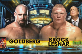 Goldberg faces Brock Lesnar at Survivor Series